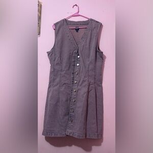 ⭐️GAP Sleeveless Button-Front Dress in Dusty Mauve (purple) XL
